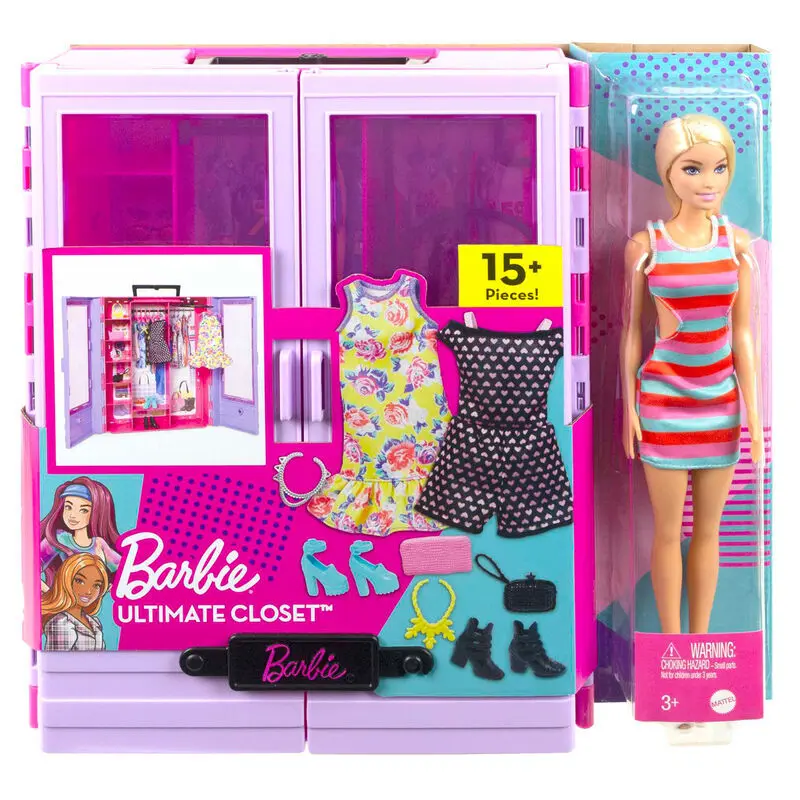0194735089550 - Ultimate Closet Doll And Playset Portable Fashion Toy With Doll Clothes And Accessories