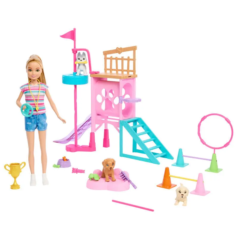 0194735180363 - HRM10 - Barbie - Stacie - Hündchenspielplatz-Spielset mit Puppe und Zubehör