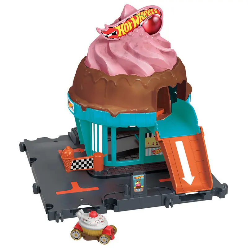 0194735195077 - Spiele mit Fantasie Hot Wheels City Downtown Ice Cream Swirl