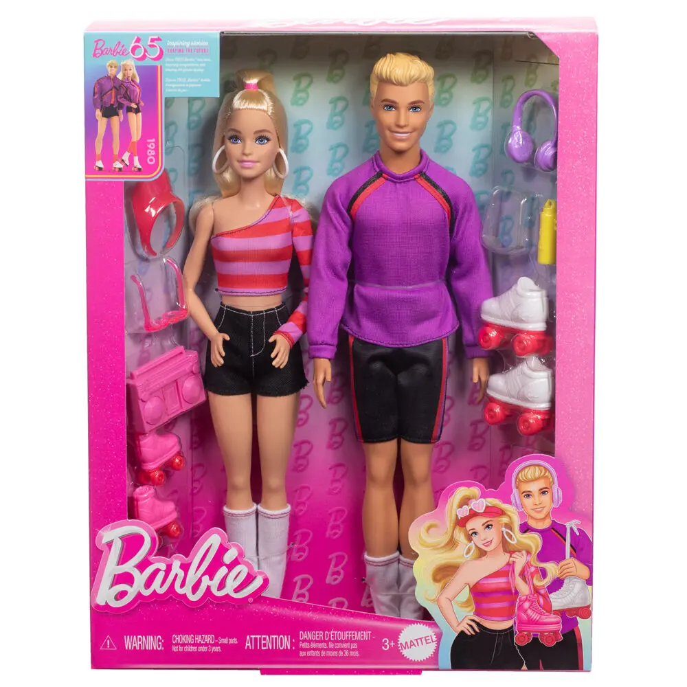 0194735232437 - Barbie Fashionistas Set mit 2 Puppen und 6 Accessoires