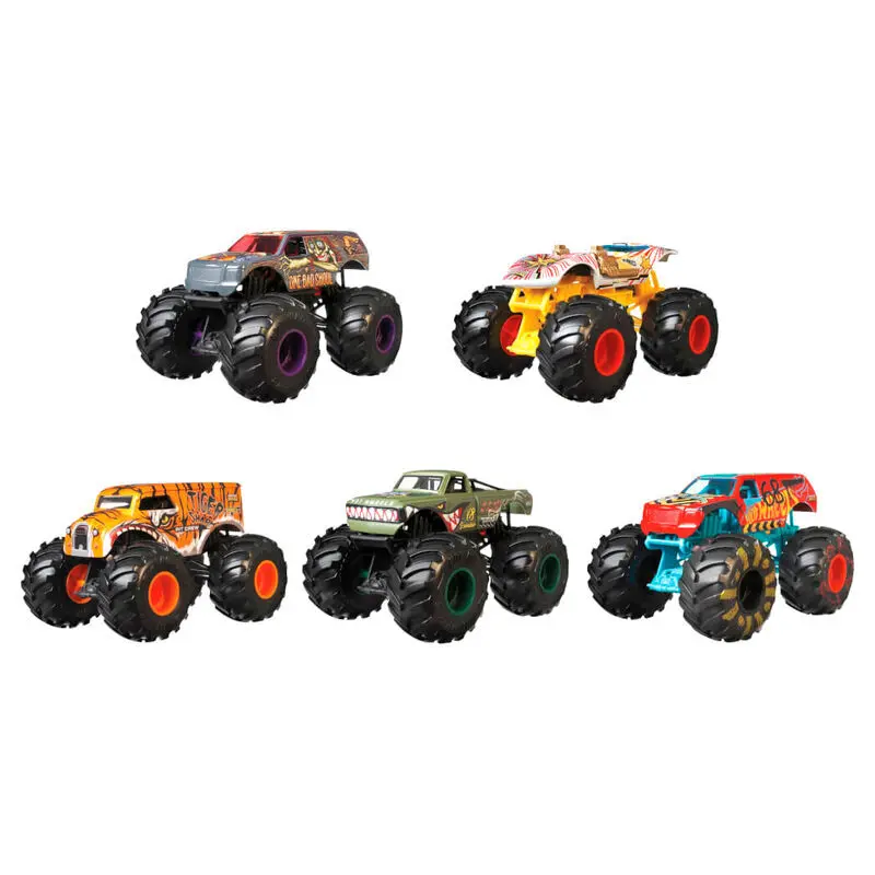 0887961705461 - Hot Wheels Monster Trucks 124 Scale Vehicles Collectible Die-Cast Toy Trucks Assorted