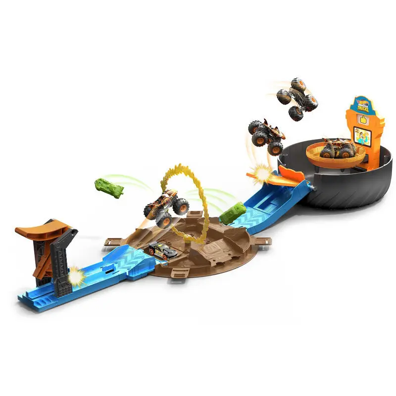0887961928433 - Mattel GAMES Hot Wheels Monster Trucks Stunt-Reifen GVK48 Zubehörset für Spielzeugautos