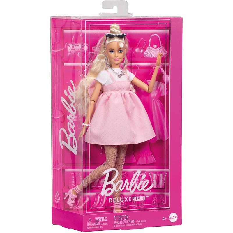 0194735255955 - Deluxe Style Doll #3 in Pastel Pink core Dress with Oversized Bow and Blode Hair