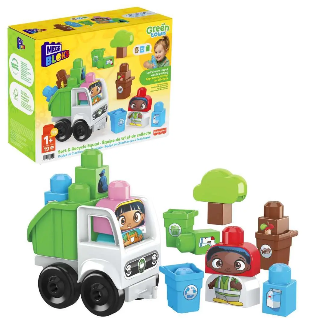 0194735025909 - Stadtbau-Spiel - die Recycling-Brigade Mega Bloks