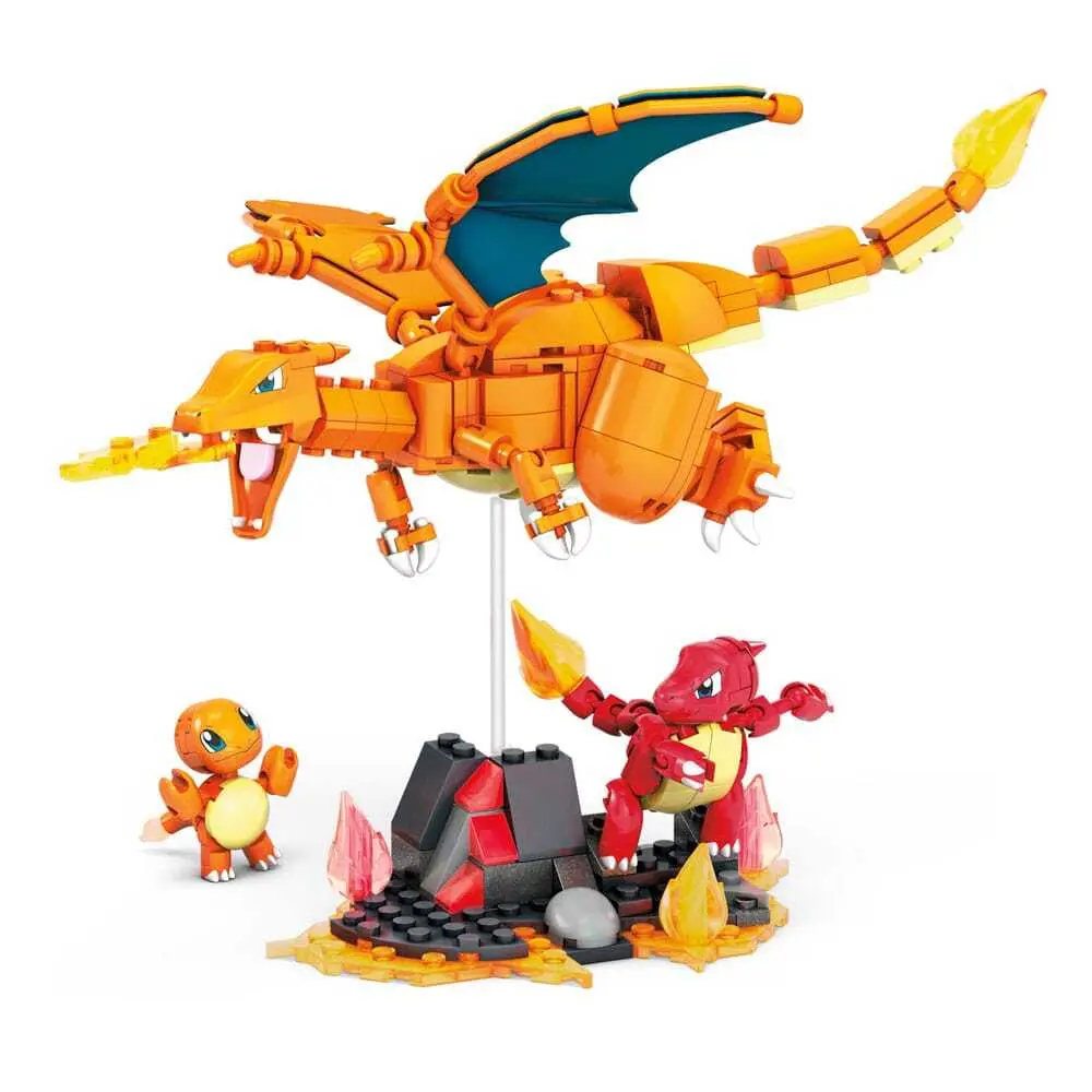 0194735039364 - Mega Construx HFG06 Pokémon Charmander Evolution Set Bausatz 0194735039364 Mattel GAMES