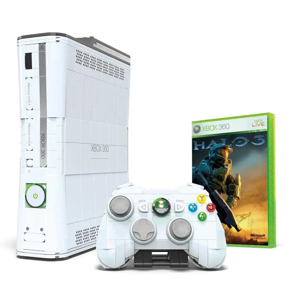 0194735221868 - MEGA Microsoft Xbox 360 Spielset mit Lichtern für Sammler Konstruktionsspielzeug