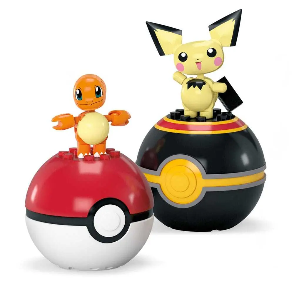 0194735235759 - MegaBloks Konstruktionsspielzeug MEGA Pokémon Poké Ball - Charmander und Pichu
