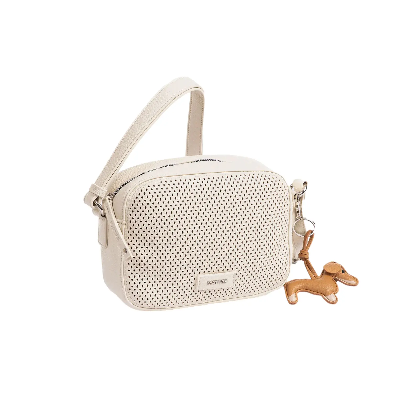 Matties Bags Women's Beige Shoulder Bag Compact Teckel