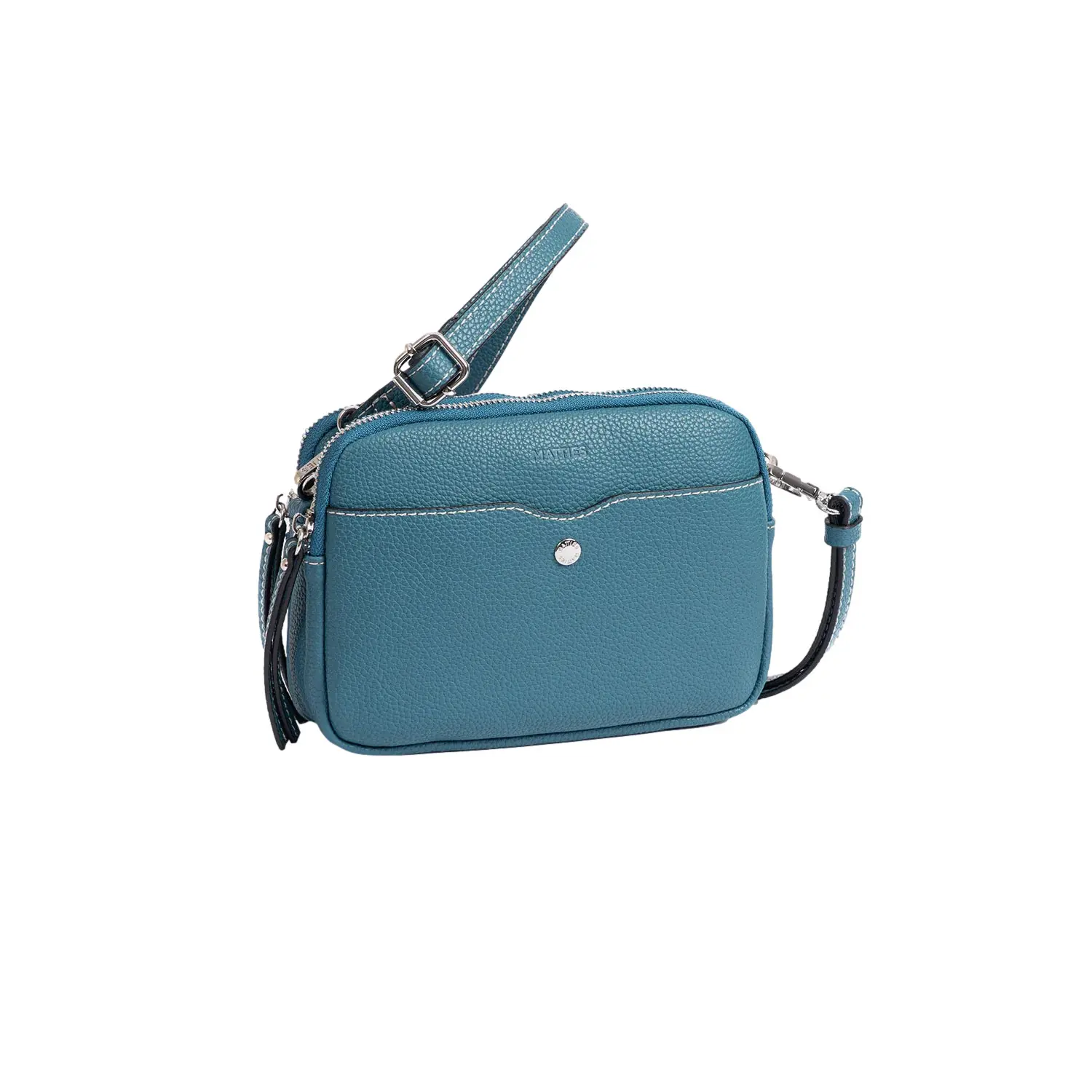 Matties Bags Women's Bleu ’S Double Zip Shoulder Bag