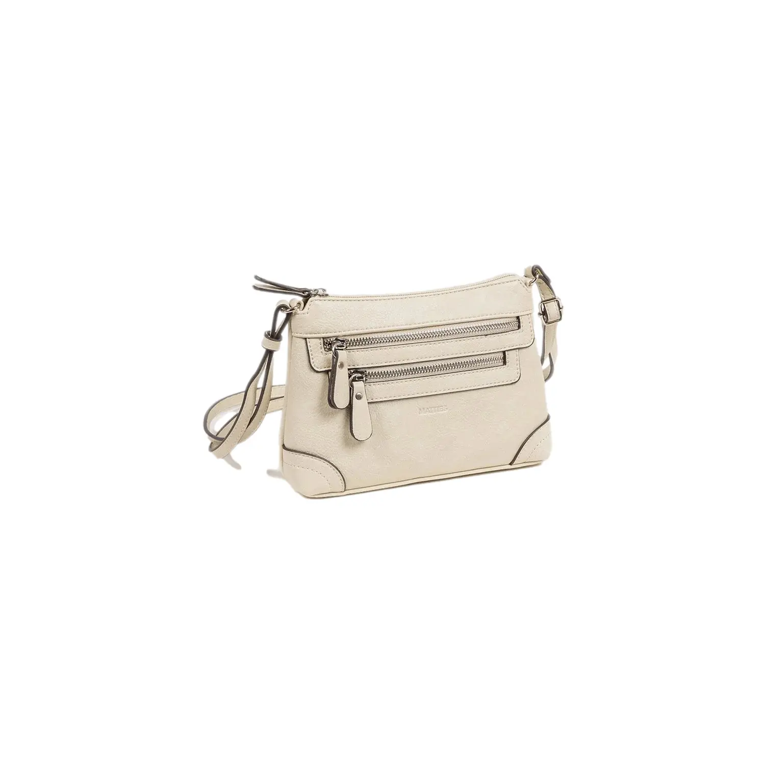 Schultertasche mit doppeltem Reißverschluss Damen Matties Bags