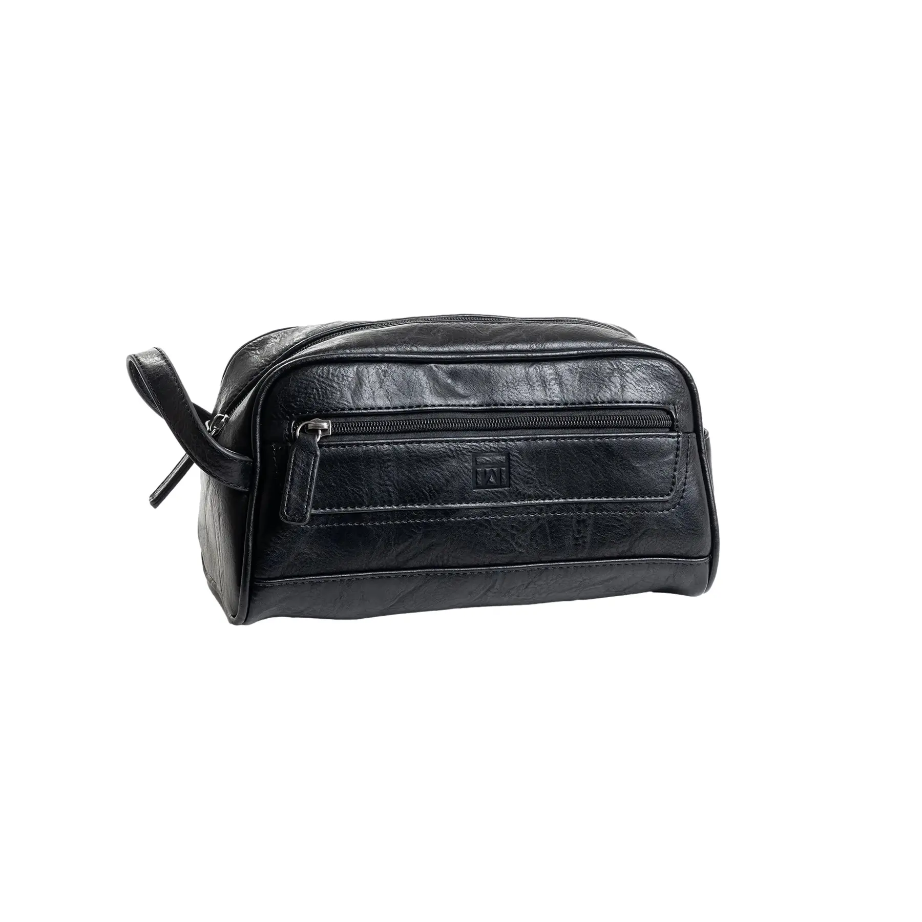 Matties Bags Men's Noir Toiletry Bag Nappa