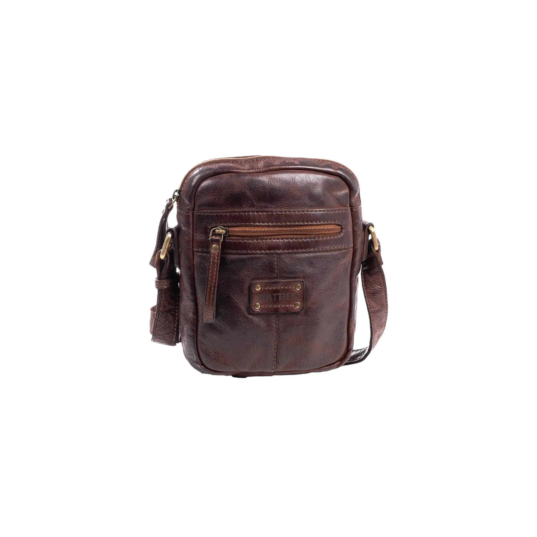 Matties Bags Men's Marron Shoulder Bag Compact