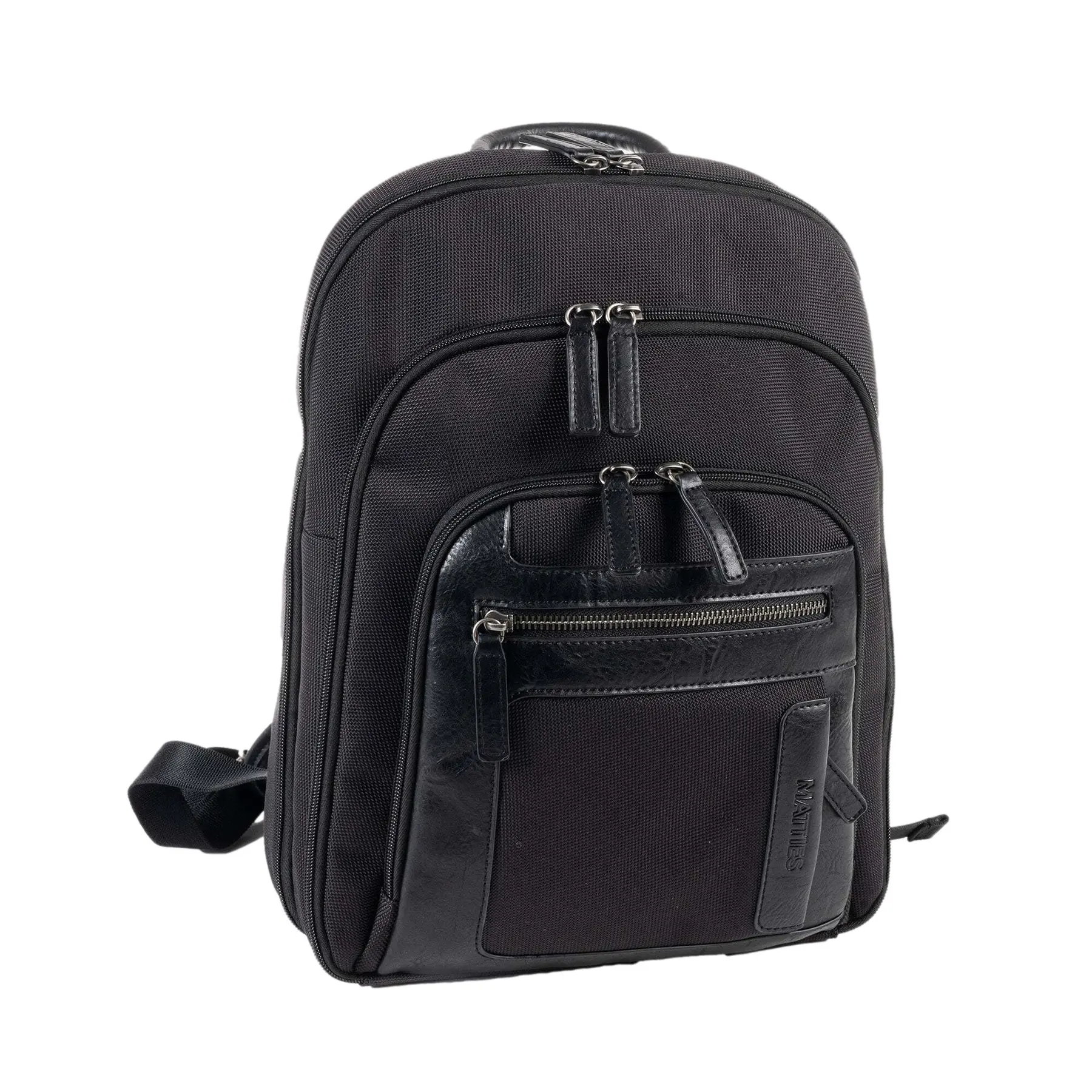 Matties Bags Men's Noir Nylon Collection Backpack