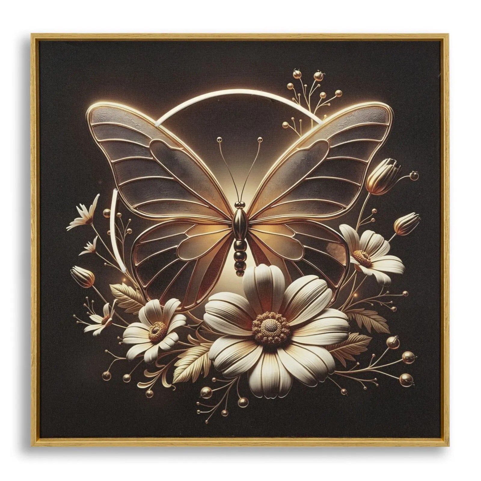 Wanddekorationsbild mit LED Mauro Ferretti Butterfly
