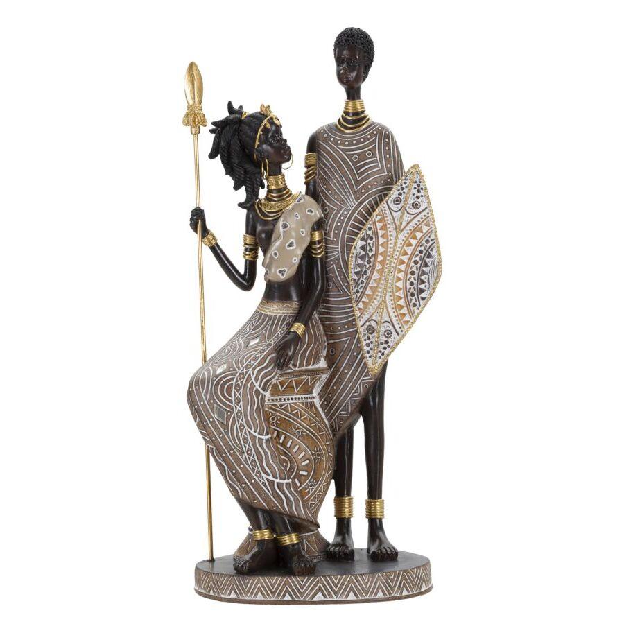 8024609370540 - Statuette Masai Tribal Famiglia