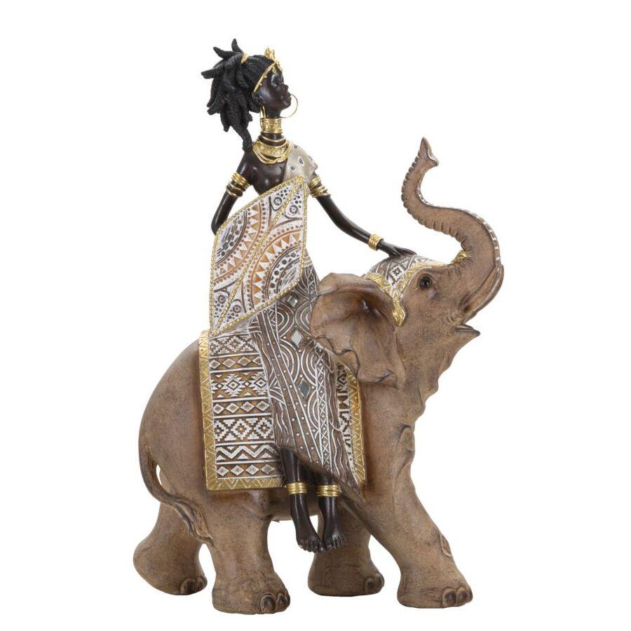 8024609370564 - Statuette Masai Tribal C Elefante