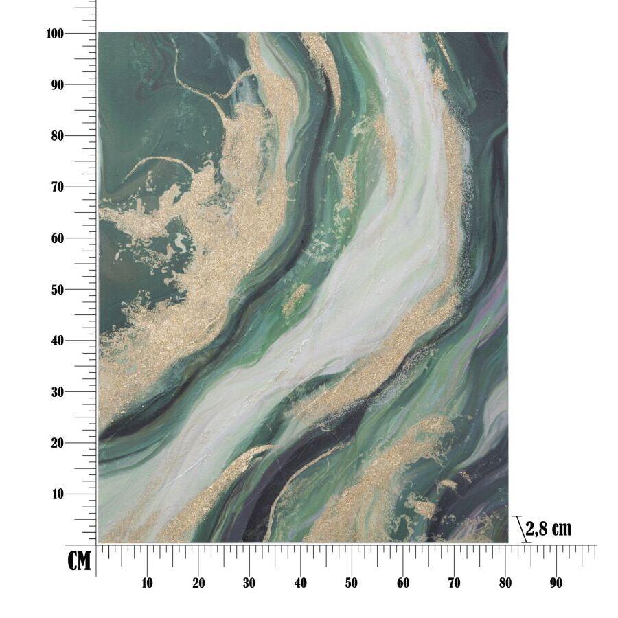 8024609350344 - Wanddekoration Leinwandmalerei Grünpflanzen Mauro Ferretti