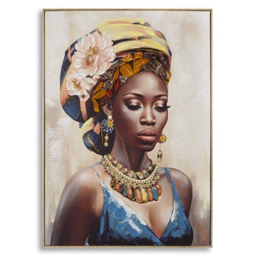 8024609368424 - Wanddekoration Leinwandmalerei mit Rahmen Ayda A