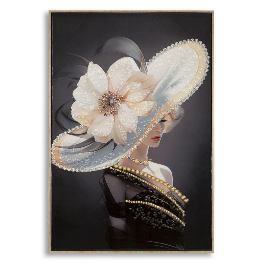 8024609375385 - Wanddekoration Leinwandmalerei mit Rahmen Laccato Wien A