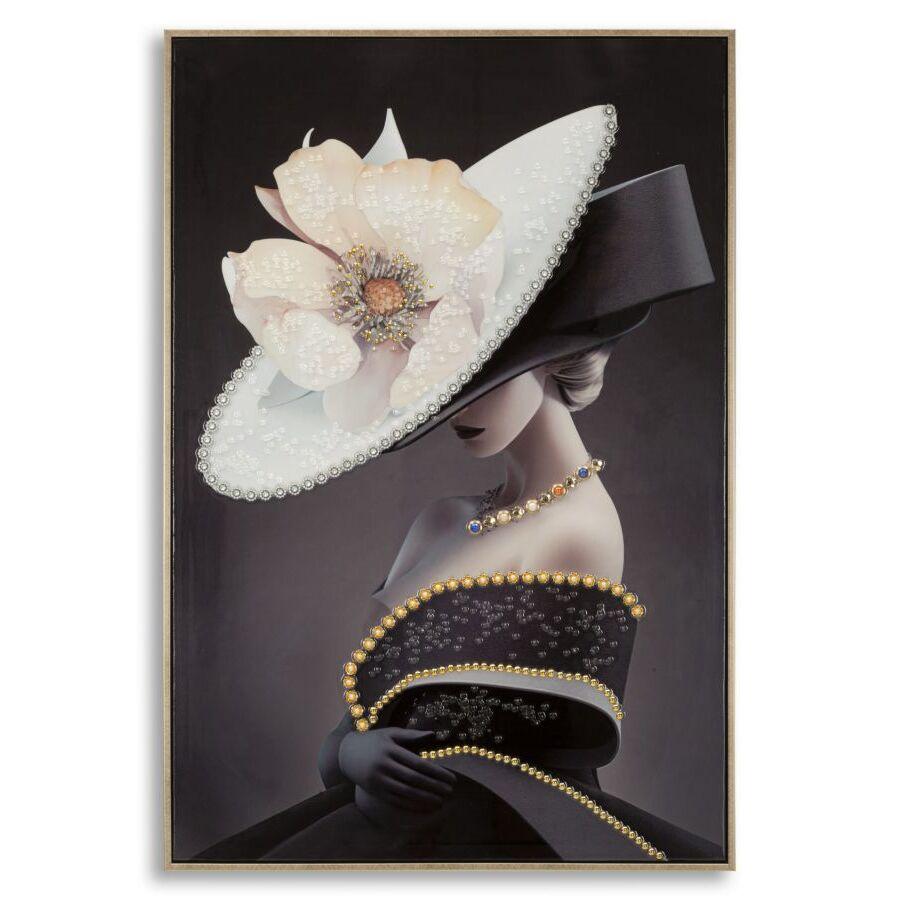 8024609375392 - Wanddekoration Leinwandmalerei mit Rahmen Laccato Wien B