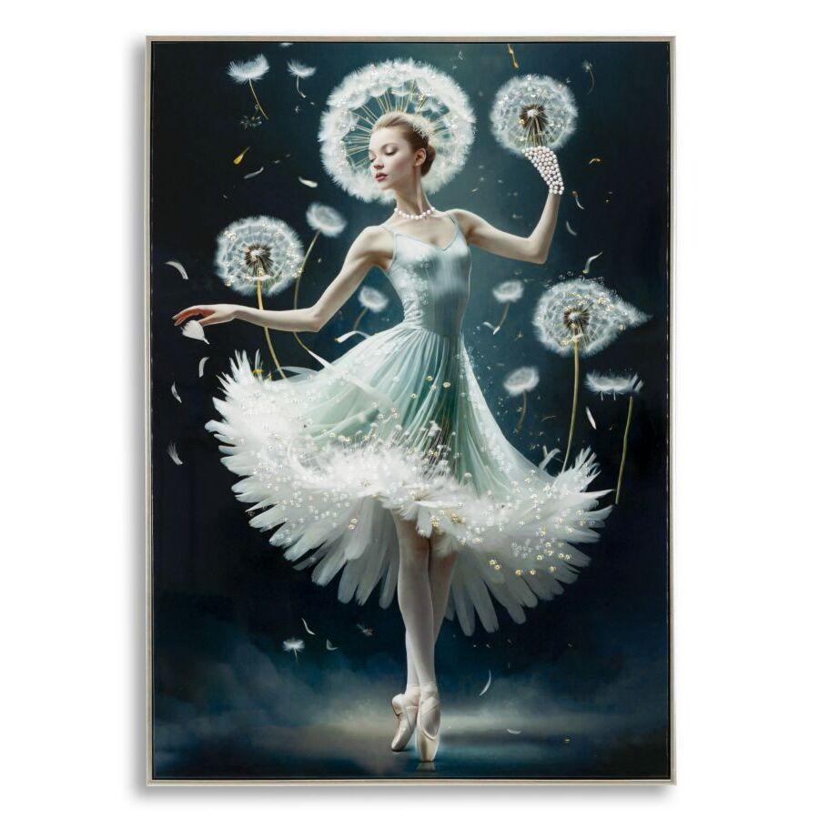 8024609380938 - Wanddekoration Leinwandmalerei mit Rahmen Laccato Dancing B