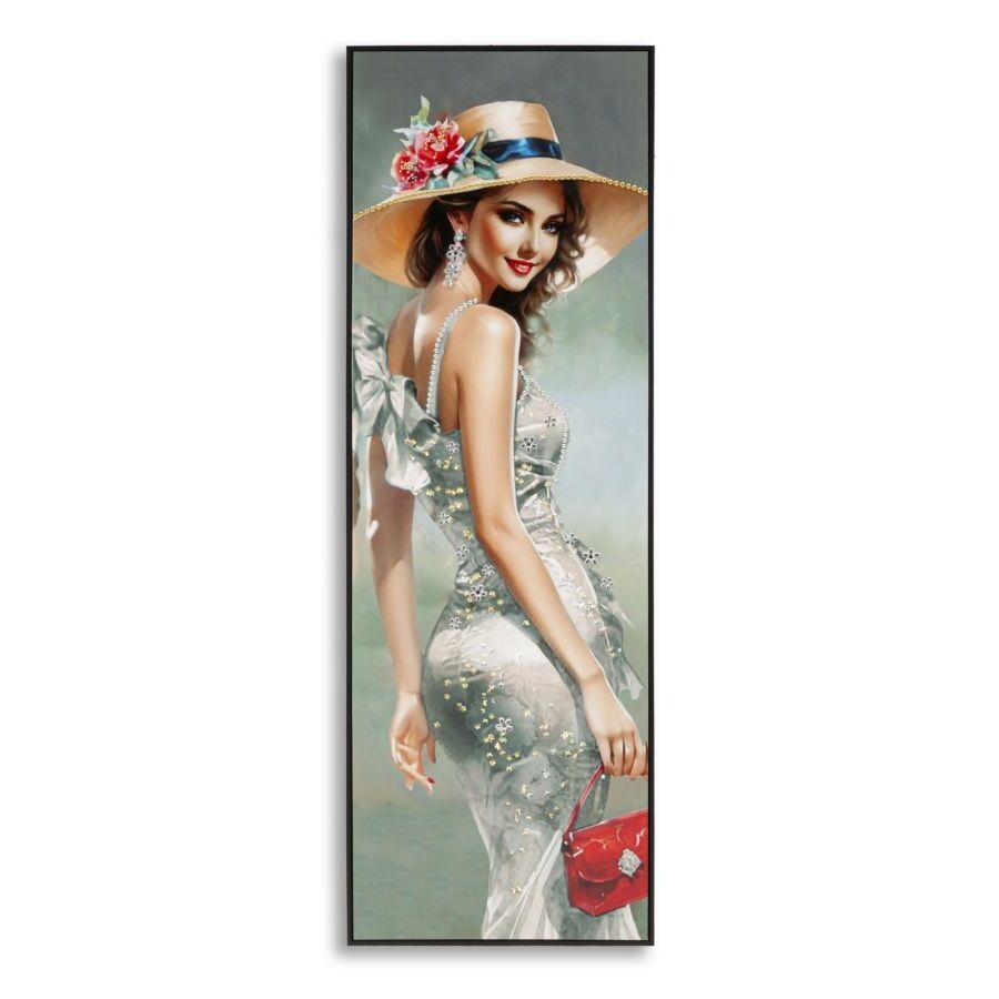 8024609380860 - Wanddekoration Leinwandmalerei mit Rahmen Laccato Elegant A