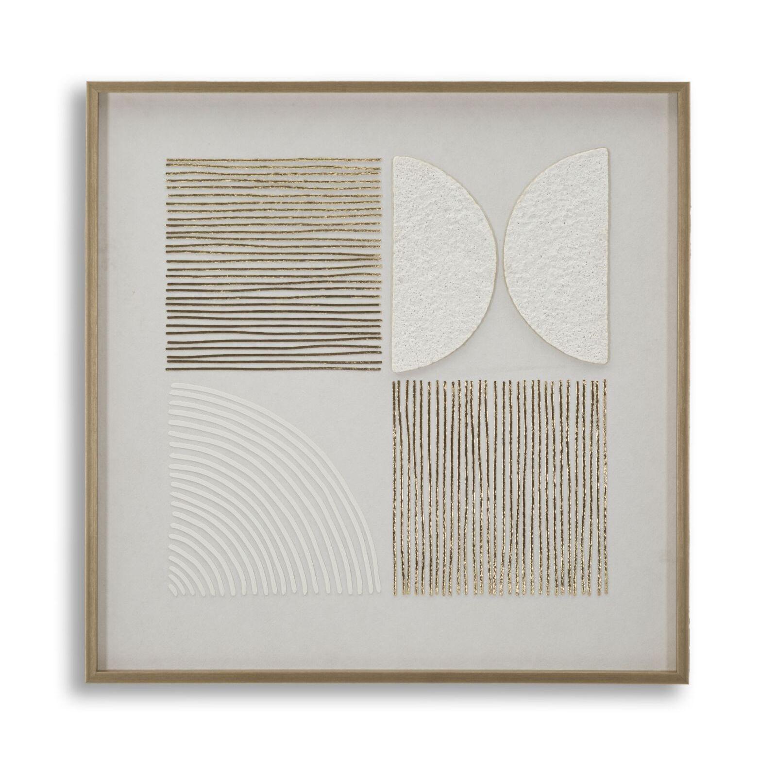 8024609381270 - Wanddekoration abstrakte Malerei auf Leinwand mit Rahmen A