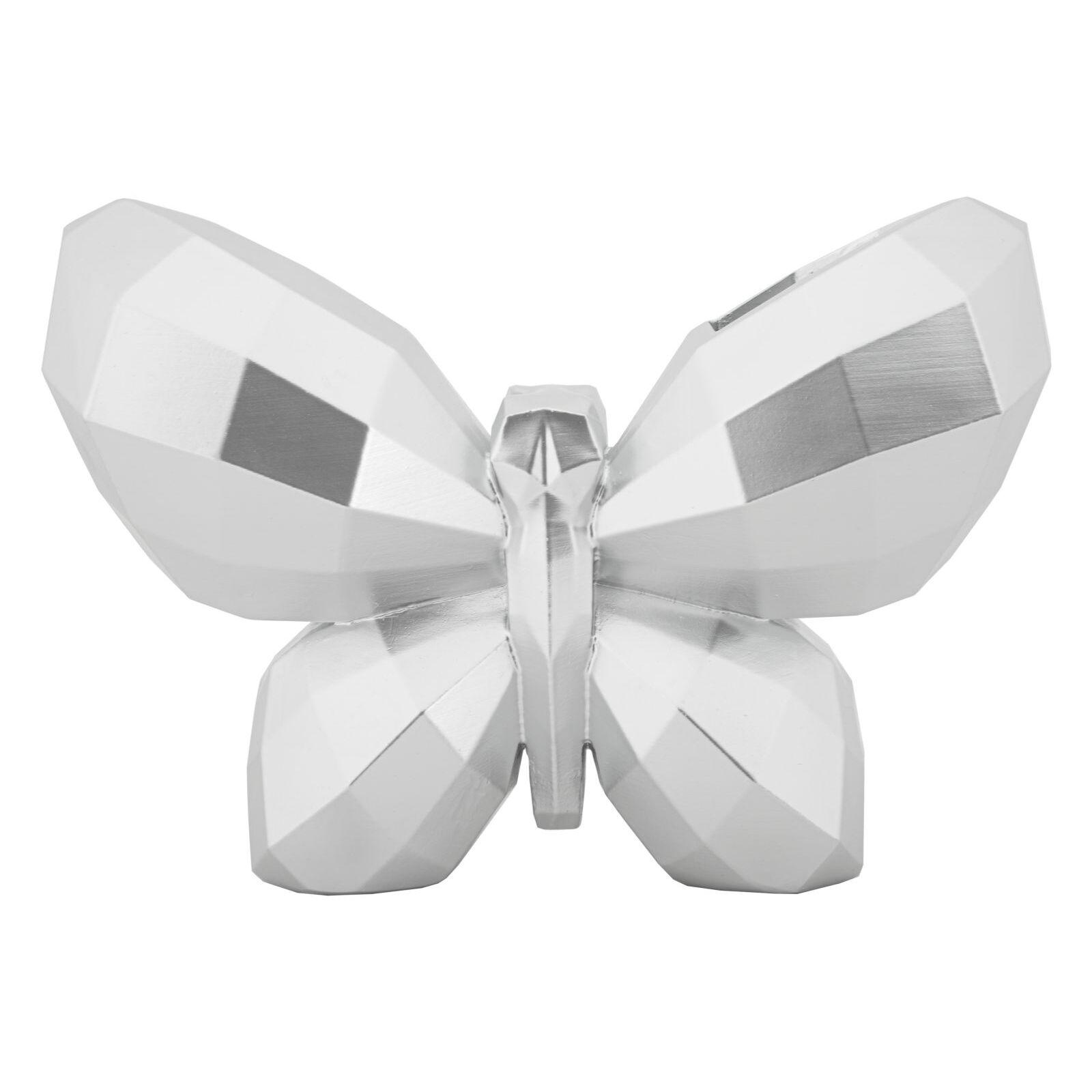8024609378683 - Vase Butterfly Silver