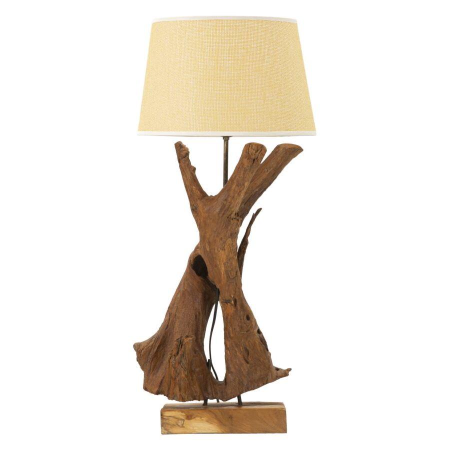 8024609367410 - Teak-Tischlampe Mauro Ferretti