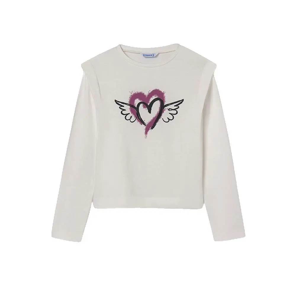 8445865496384 - Langärmliges T-Shirt mit Aufdruck für Mädchen Mayoral Kids