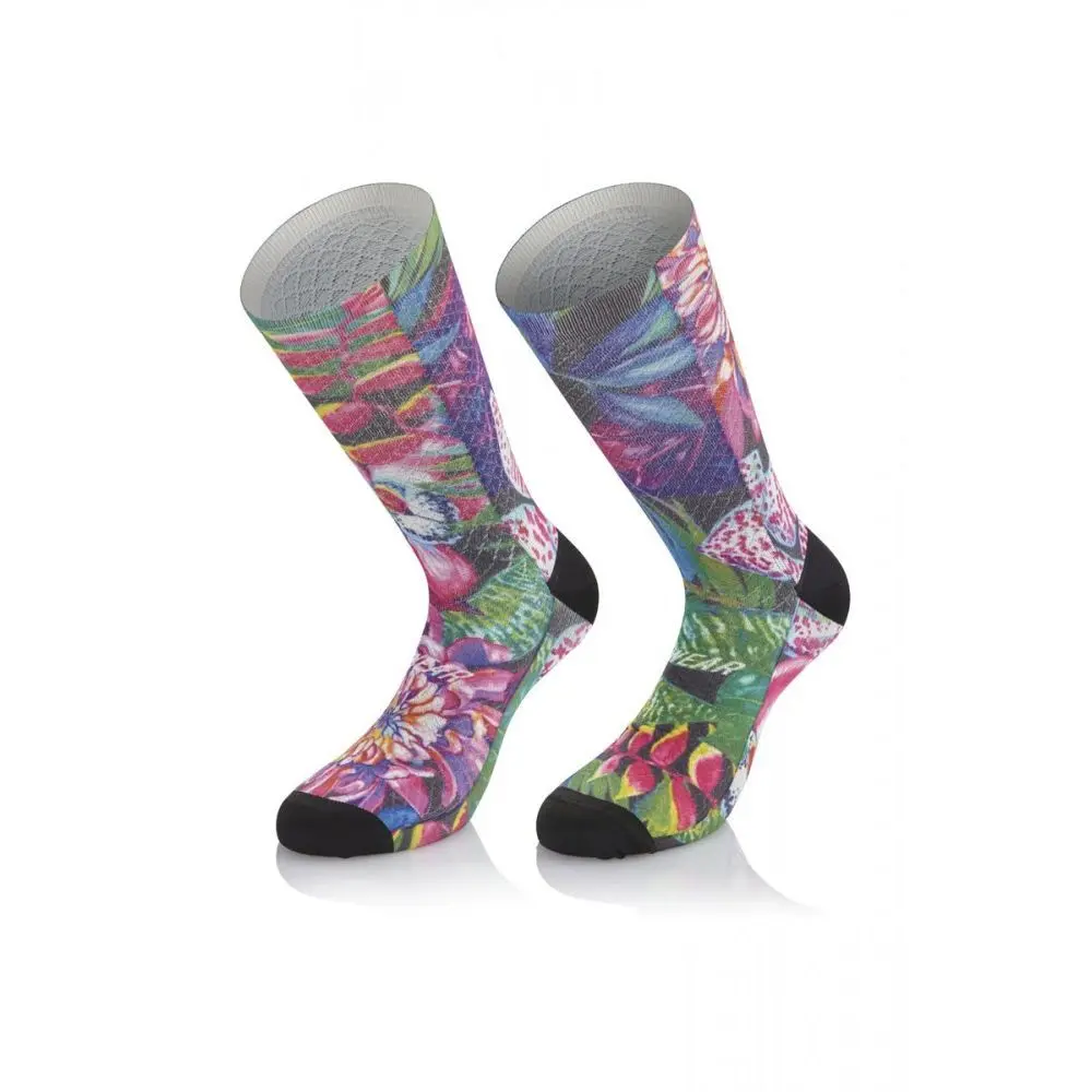 Velo Store - UK Women's socks Mb Wear Fun H17 Fleurs Tropicales | Extra 10% off with Subscription, Postage £16.79 to UK Fedex.