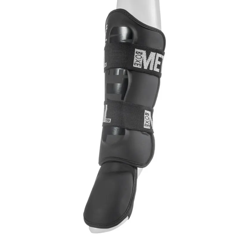 Protège-tibias + pied détachable pro Metal Boxe