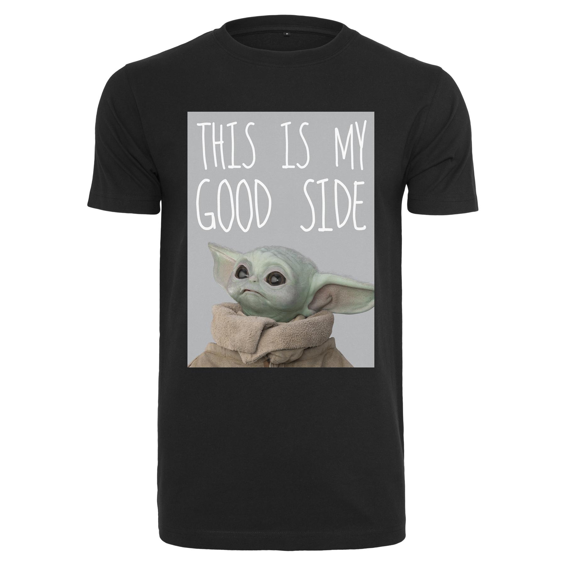 4053838655849 - T-Shirt BABY YODA GOOD SIDE TEE MC563 Black