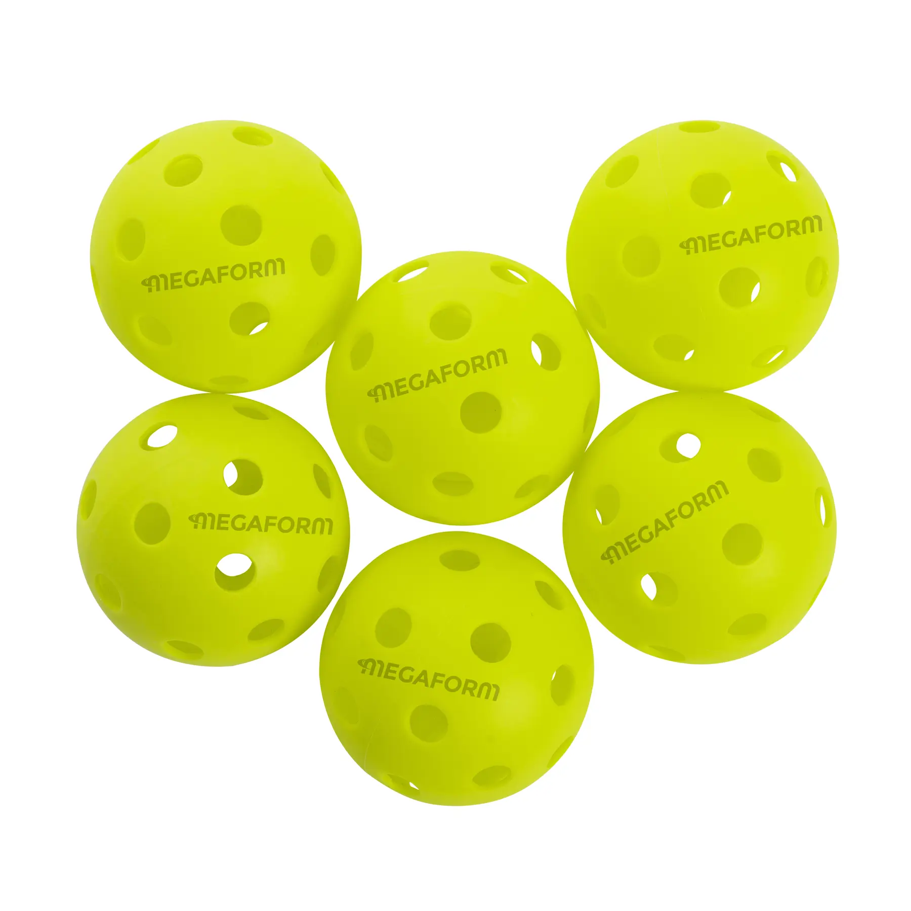 Pickleball-Bälle Megaform Indoor 2023 (x6)