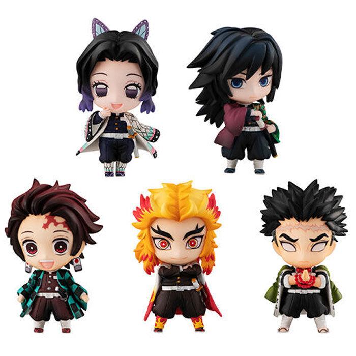 4535123829055 - Figurine Demon Slayer Kimetsu No Yaiba Tanjiro And The Hashiras Mascot Ver (x5)