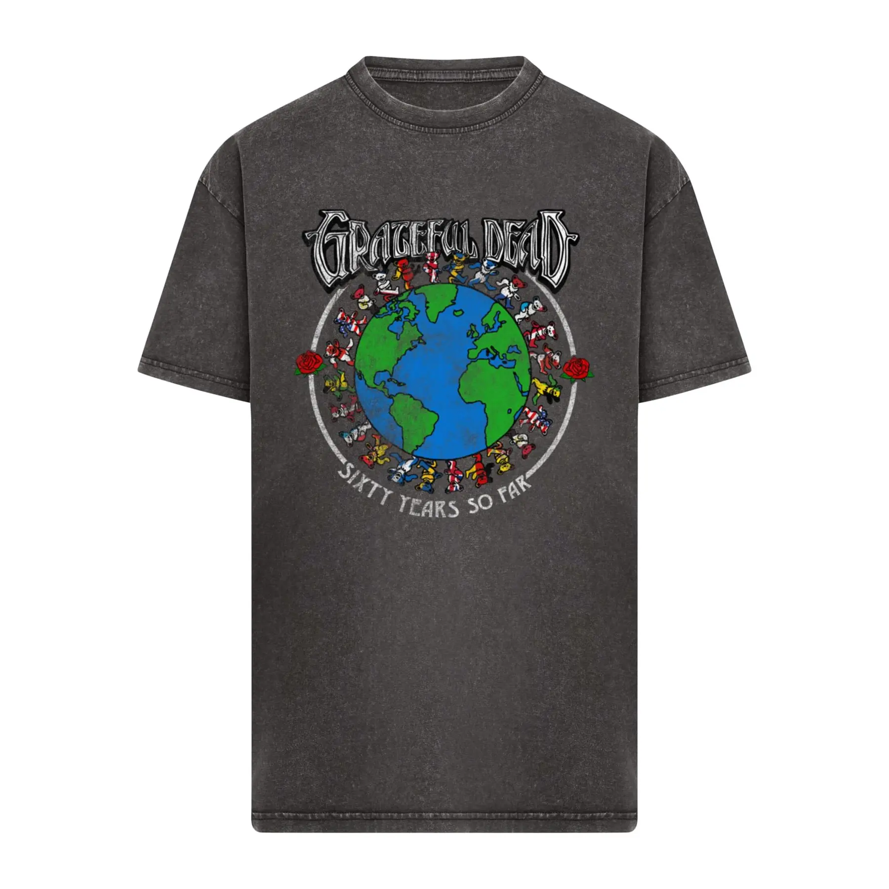 Oversized T-Shirt Merchcode Gratefull Dead Sixty Years so far Acid Wash