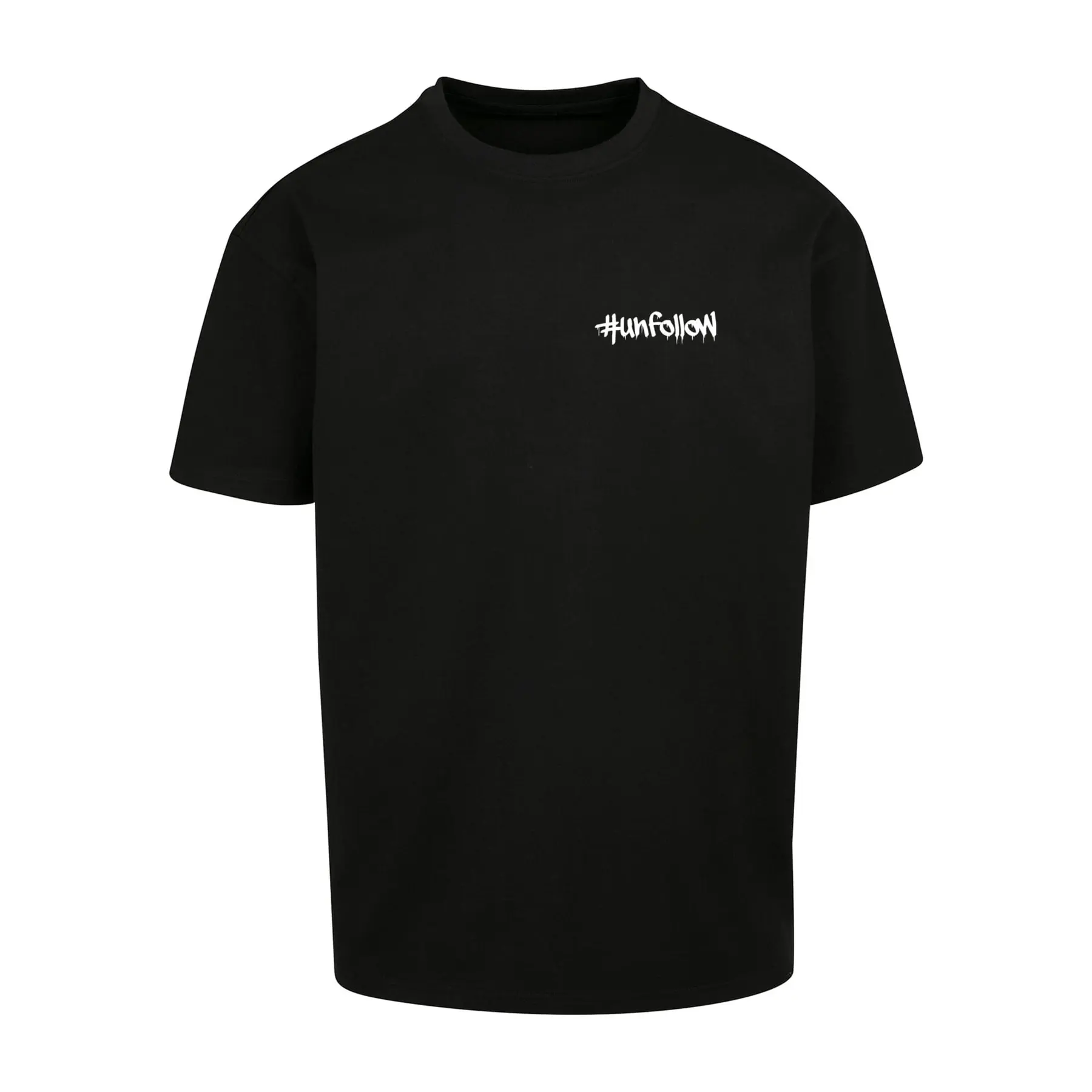 Merchcode Men's Gris Oversized T-Shirt Unfollow