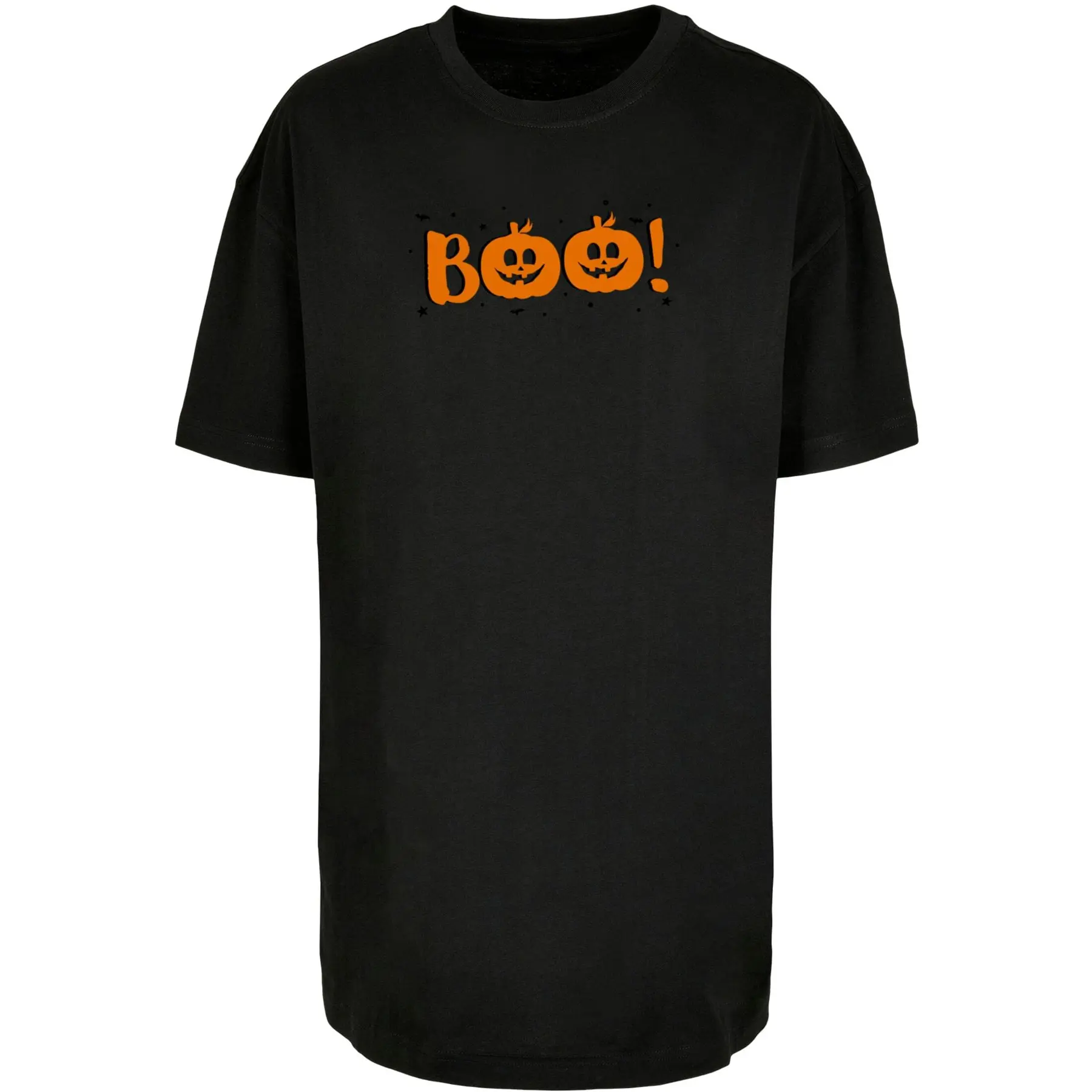 Merchcode Women's Noir T-Shirt Halloween - Boo Pumpkin
