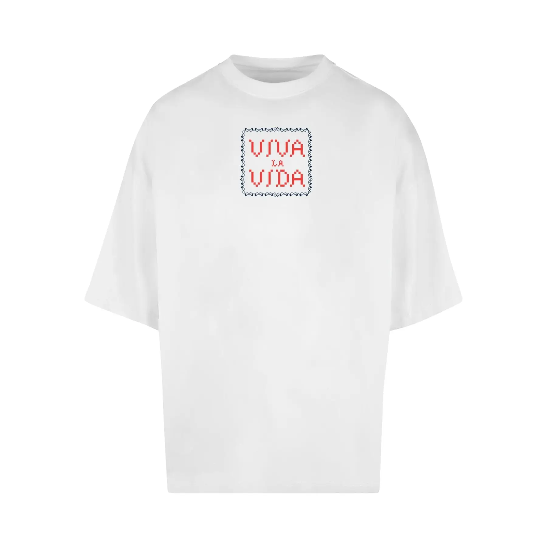 T-Shirt Merchcode Frida Kahlo - Pixels viva la vida Huge