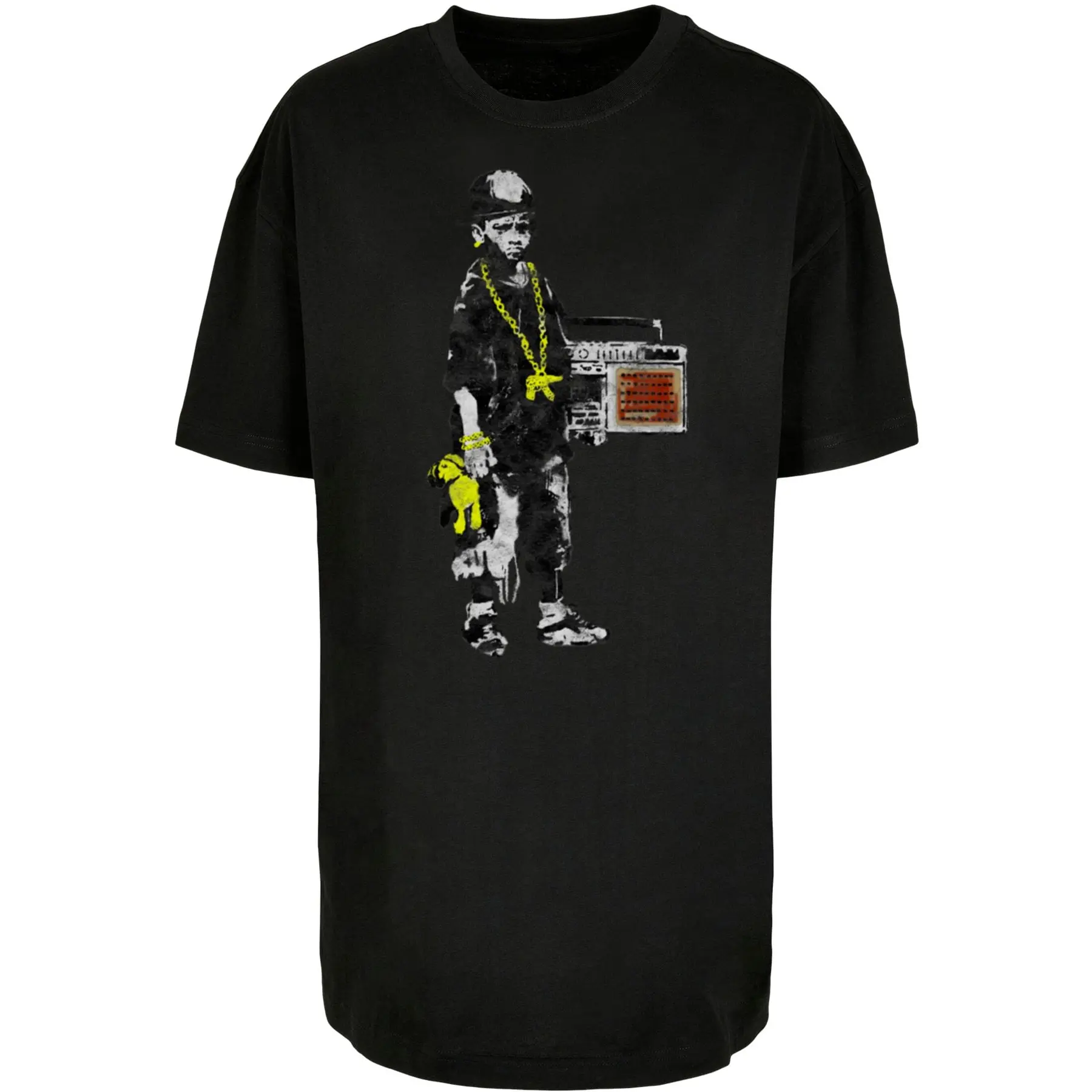 Oversized T-Shirt Merchcode Brandalised - Boy With Teddy
