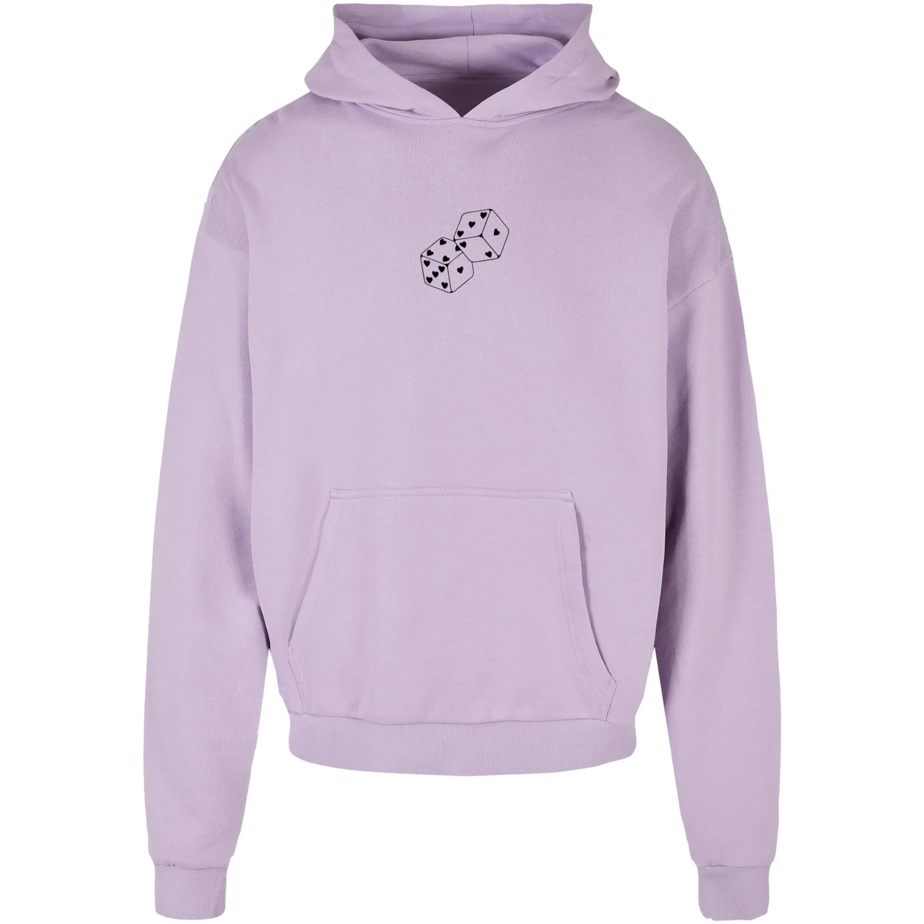 Kapuzensweatshirt Merchcode Hugs & Love - Heart Dice Ultra Heavy