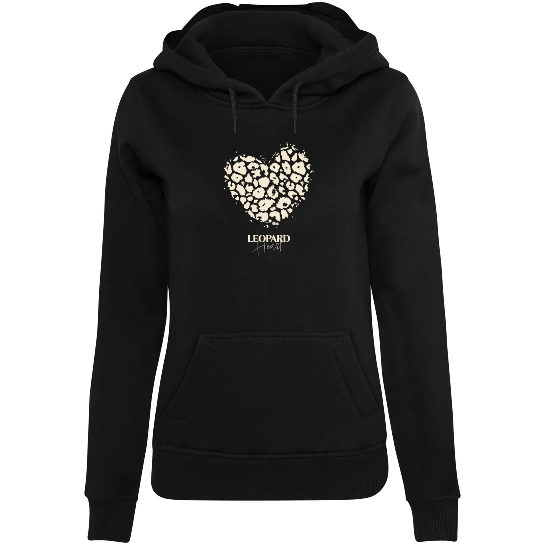 Felpa con cappuccio da donna  Leopard Heart Heavy