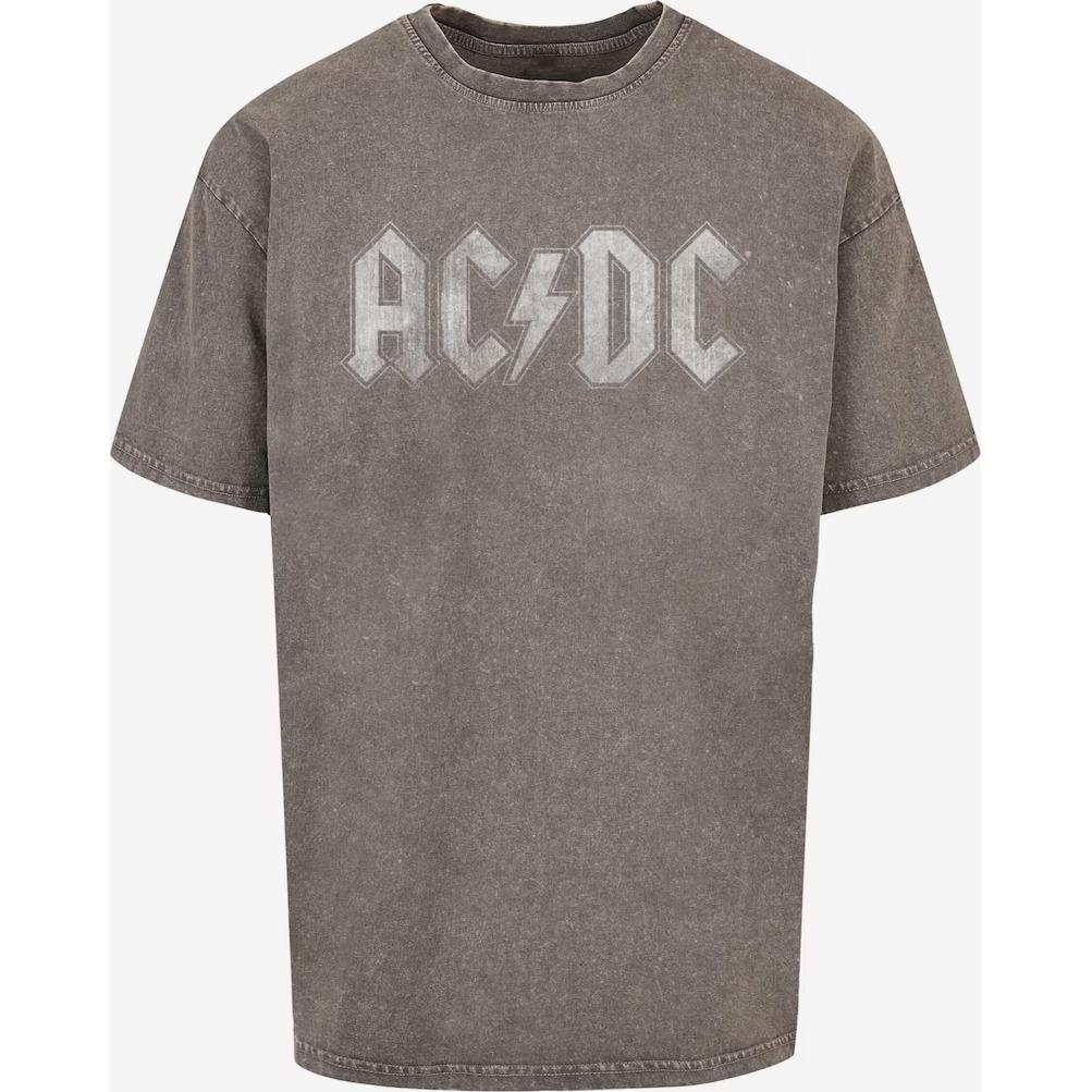 4068841879366 - Oversized T-Shirt ACDC - Logo Acid Washed
