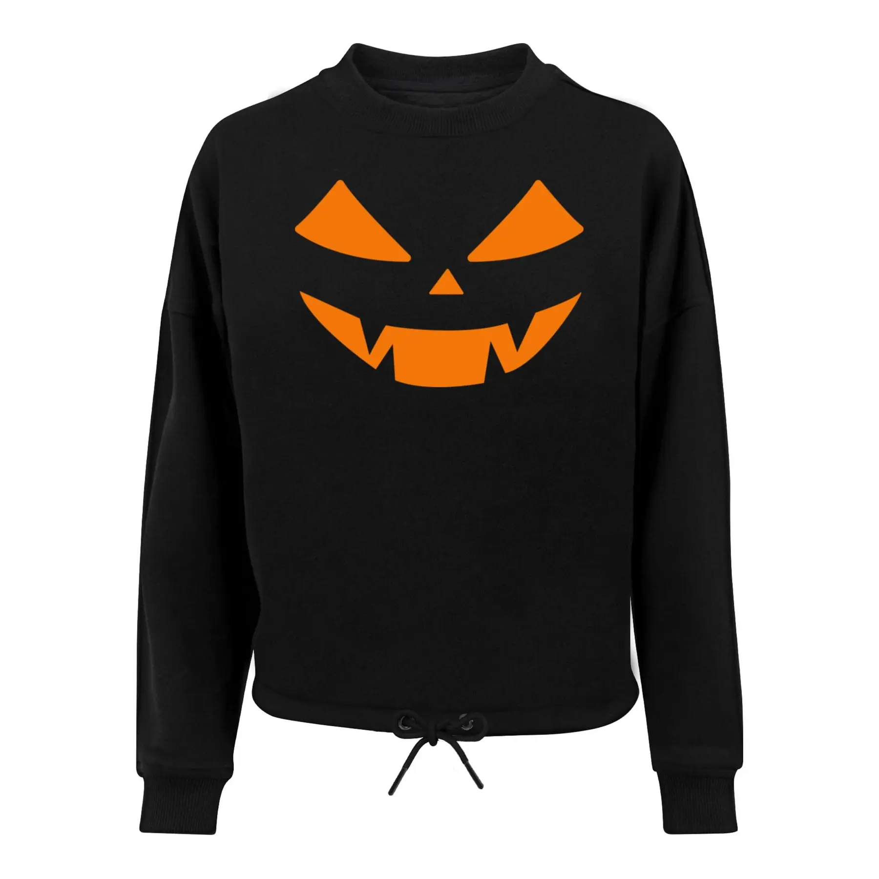 4069389346761 - Sweatshirt Oversize Damen Halloween - Pumpkin Face
