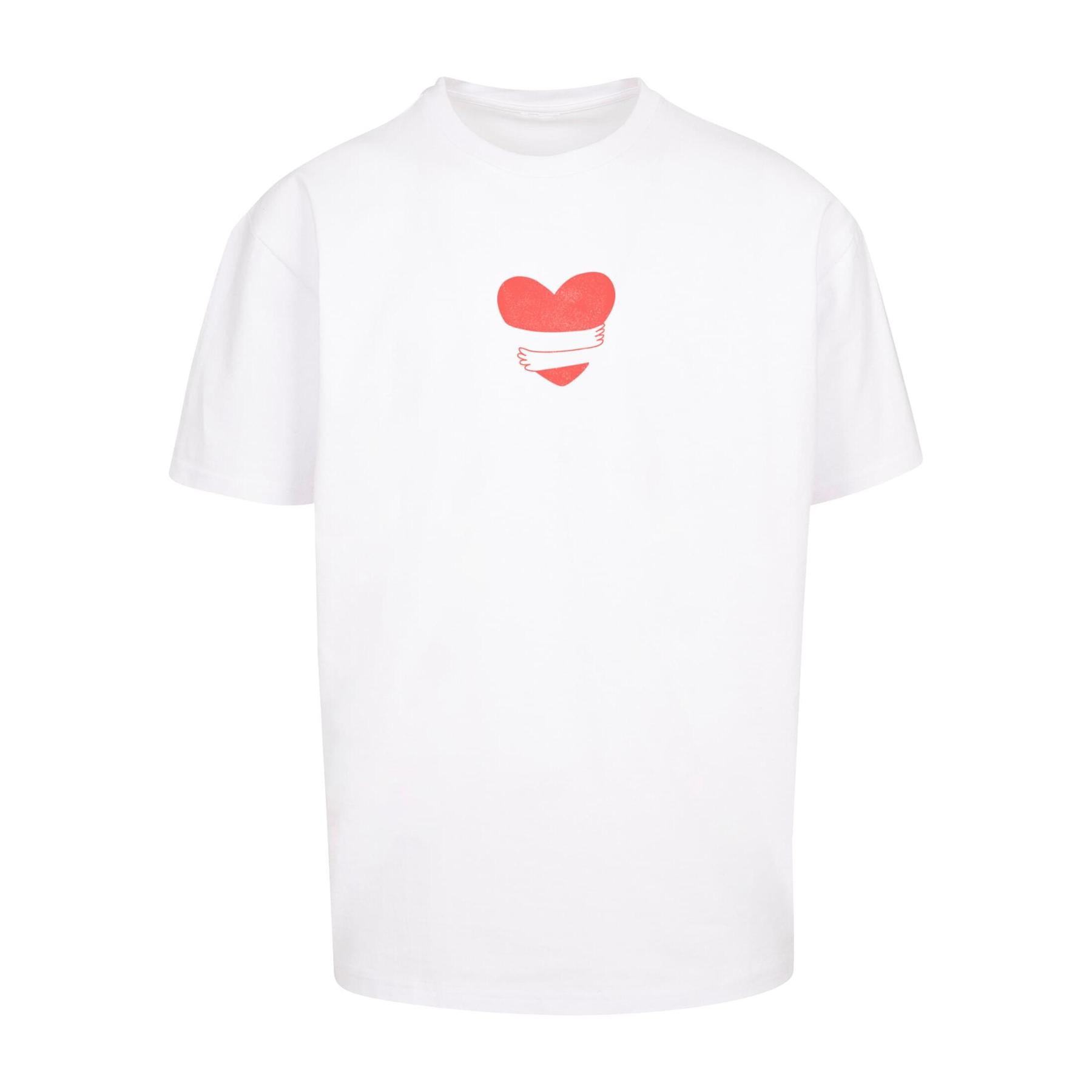 4069389253458 - Oversized T-Shirt Hugs & Love Heart Hug