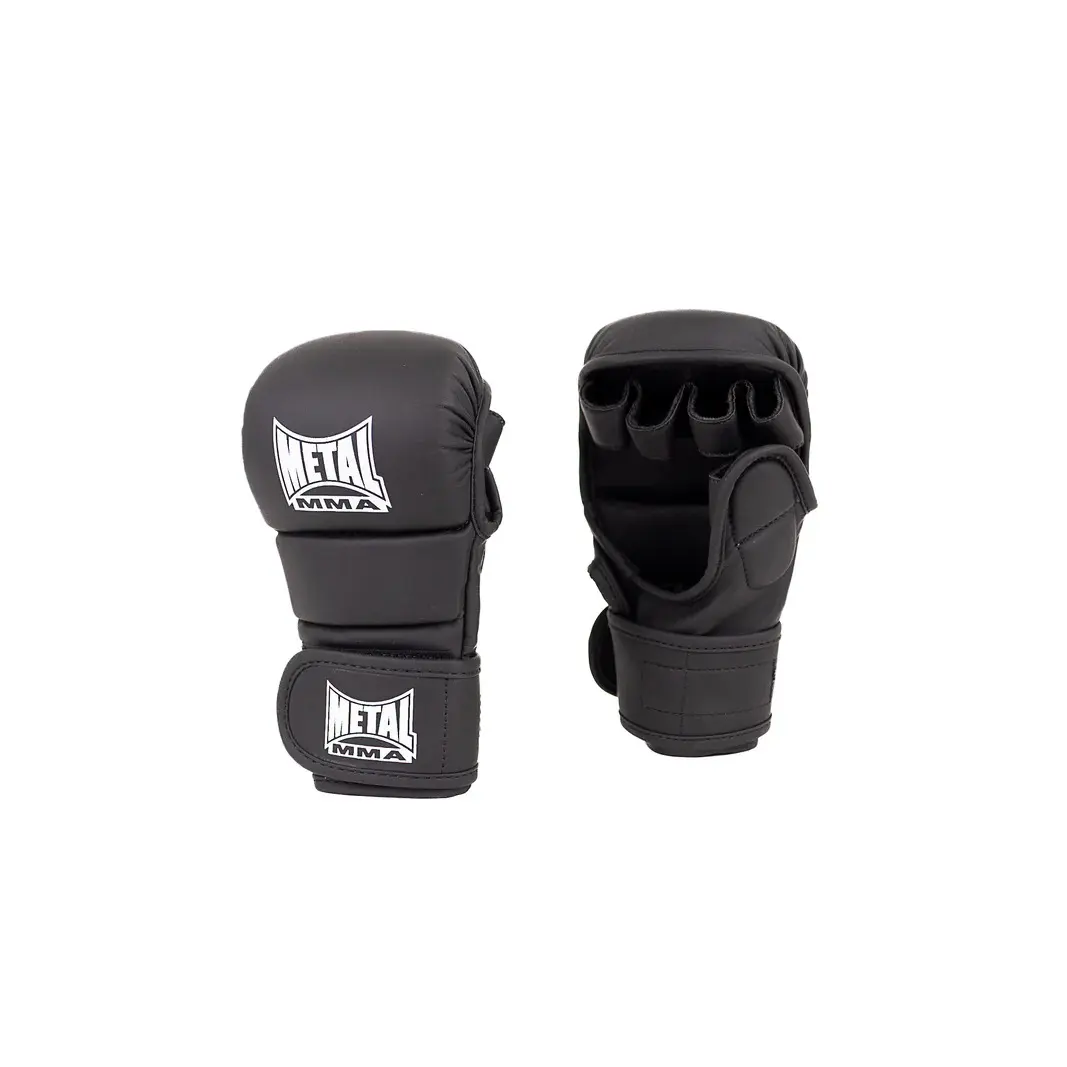 Metal Boxe Unisexe Enfants Noir Gants De Mma Enfant One