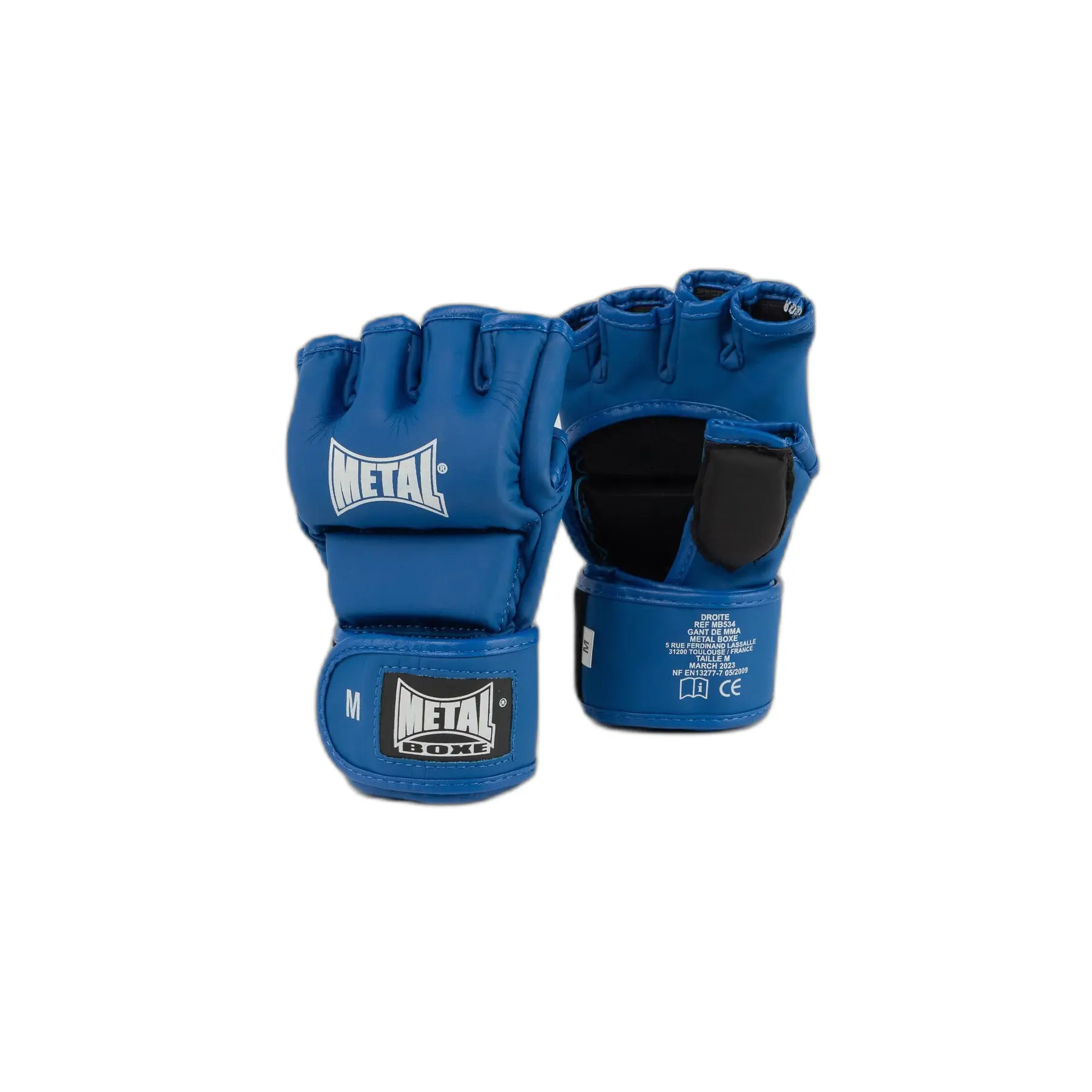 Metal Boxe Unisex Bleu Gants De Mma