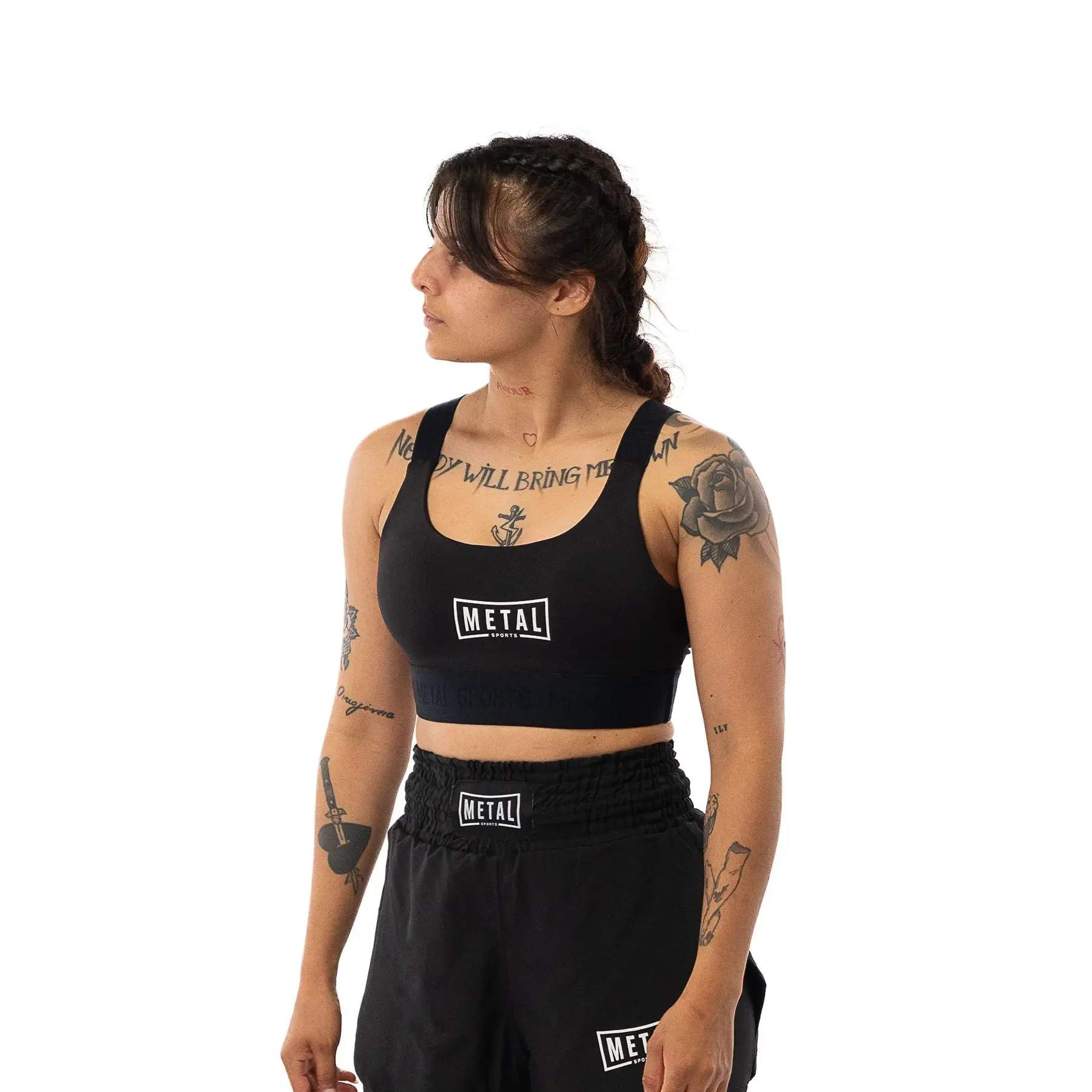 Brassière elastique femme Metal Boxe