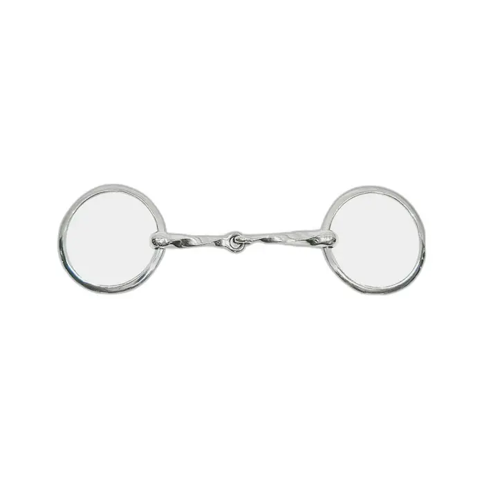 Metalab Argenté Two-Ring Snaffle Bit Twisted Horse Magic System