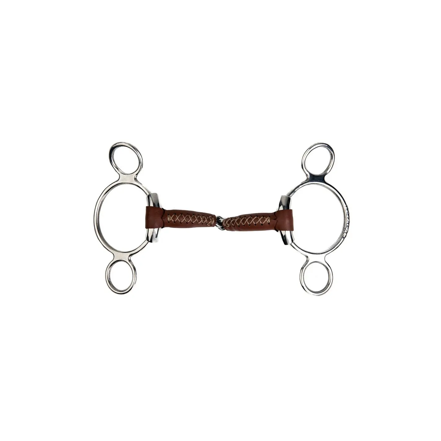 Mors 3 ou 4 anneaux pour cheval Metalab Pinchless